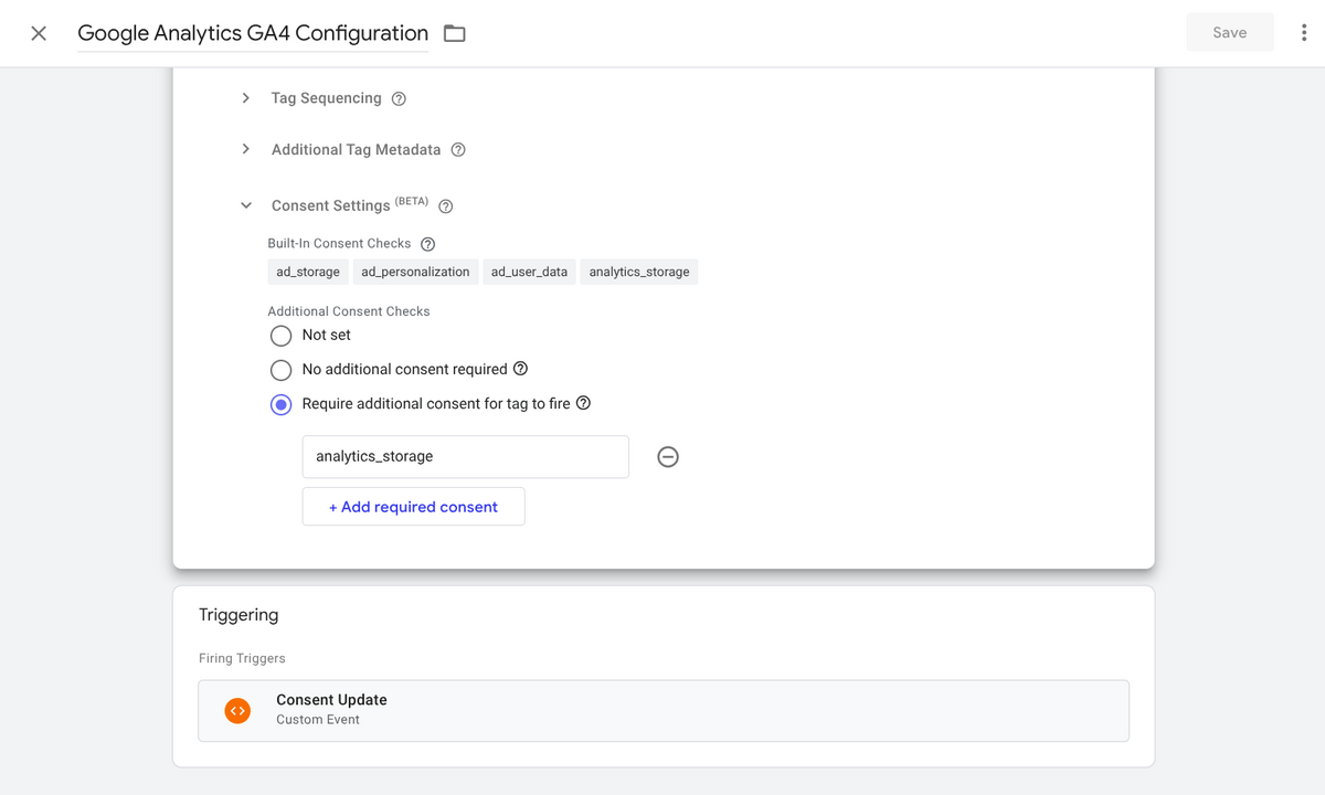 Конфигуриране на Google Analytics 4 